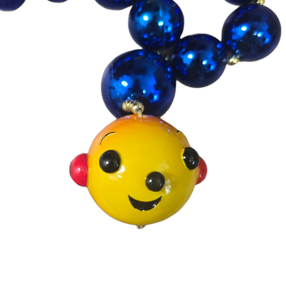 Rare Rollie Pillow Ollie Beads Necklace Mardi Gras Float Throw Vintage - Picture 2 of 2